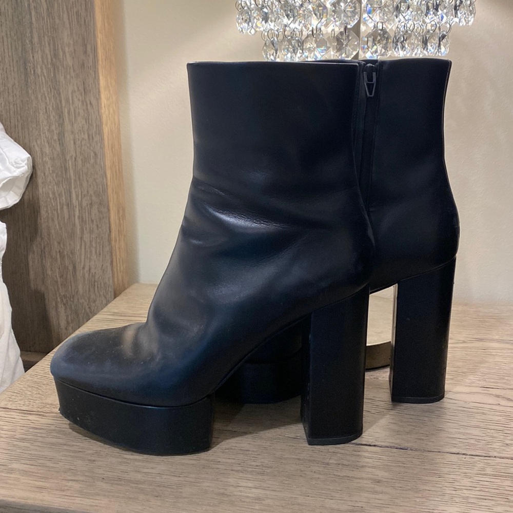 Alexander Wang Leather Platform Bootie
